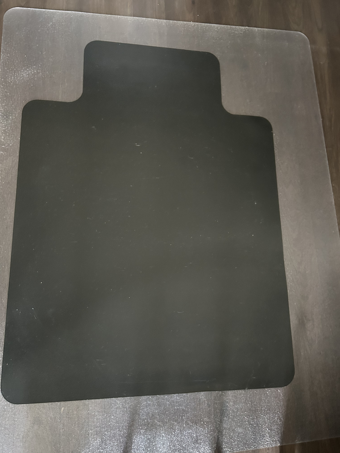 Black desk floor mate