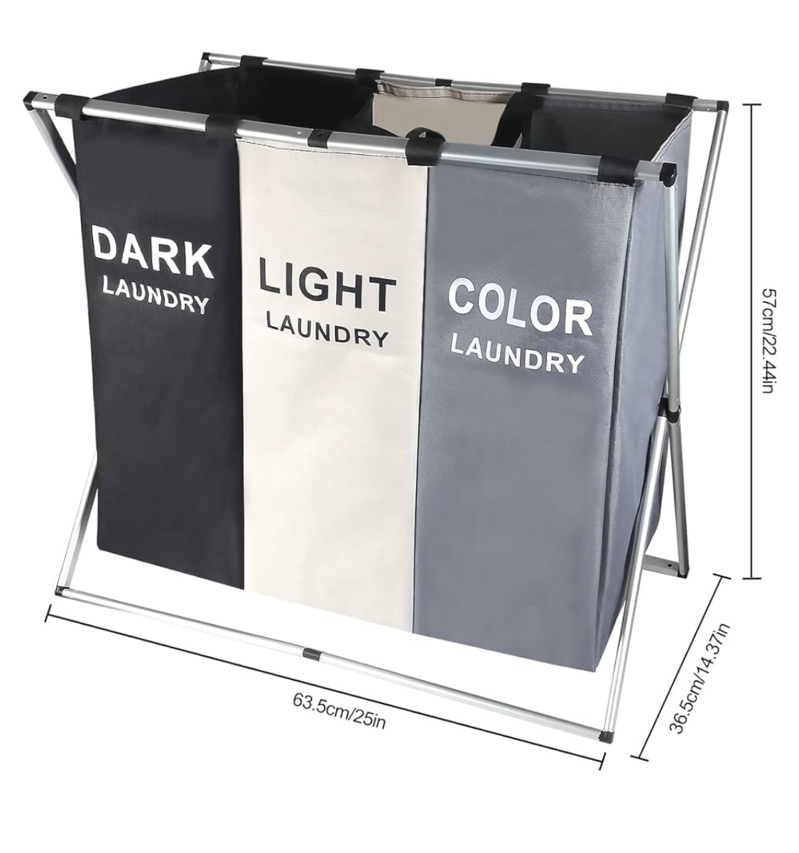Laundry Hamper 3 Bag Sort thumbnail
