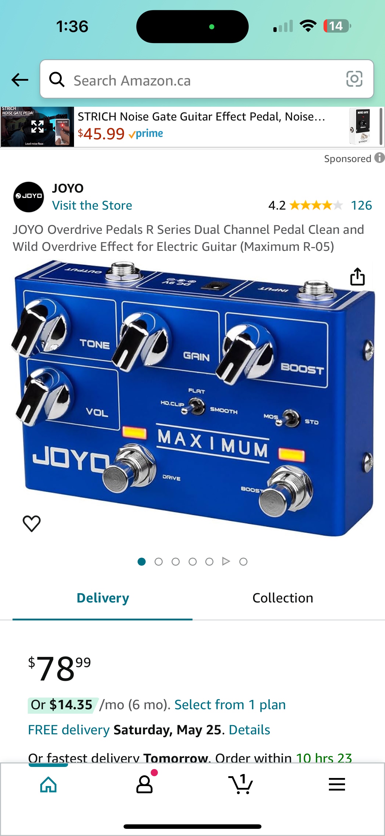 JOYO Overdrive Pedals for Electric Guitar - photo 3