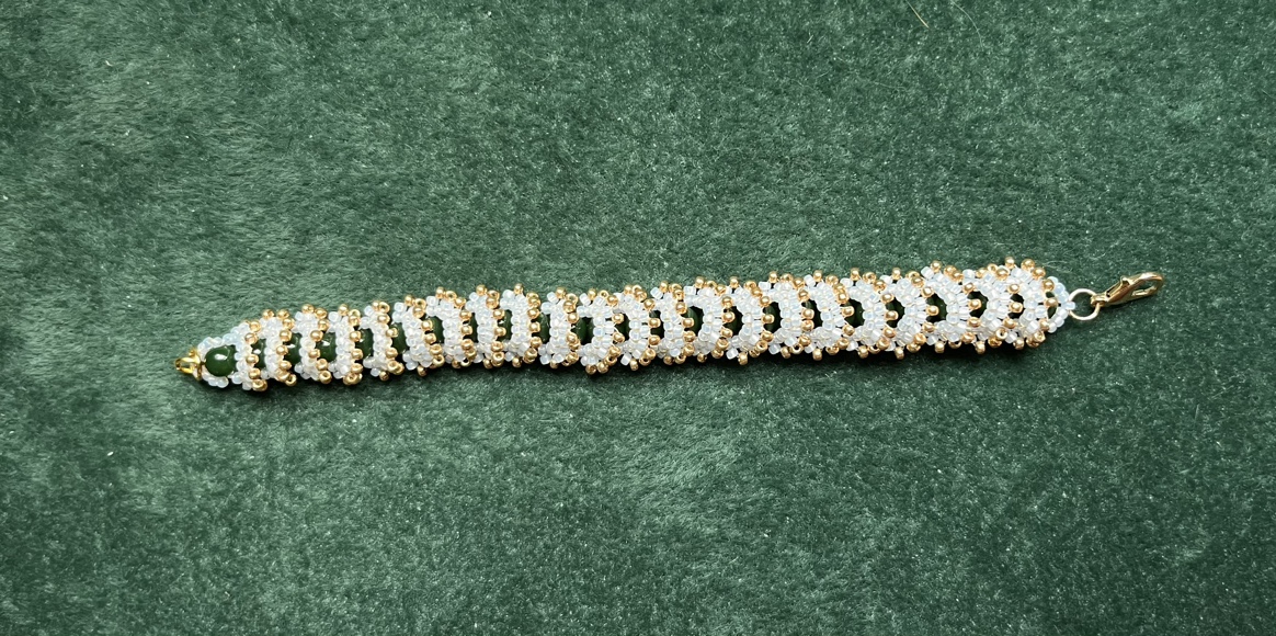 🍉🇵🇸Beaded caterpillar bracelet (handmade)🇵🇸🍉FUNDRAISER - photo 3