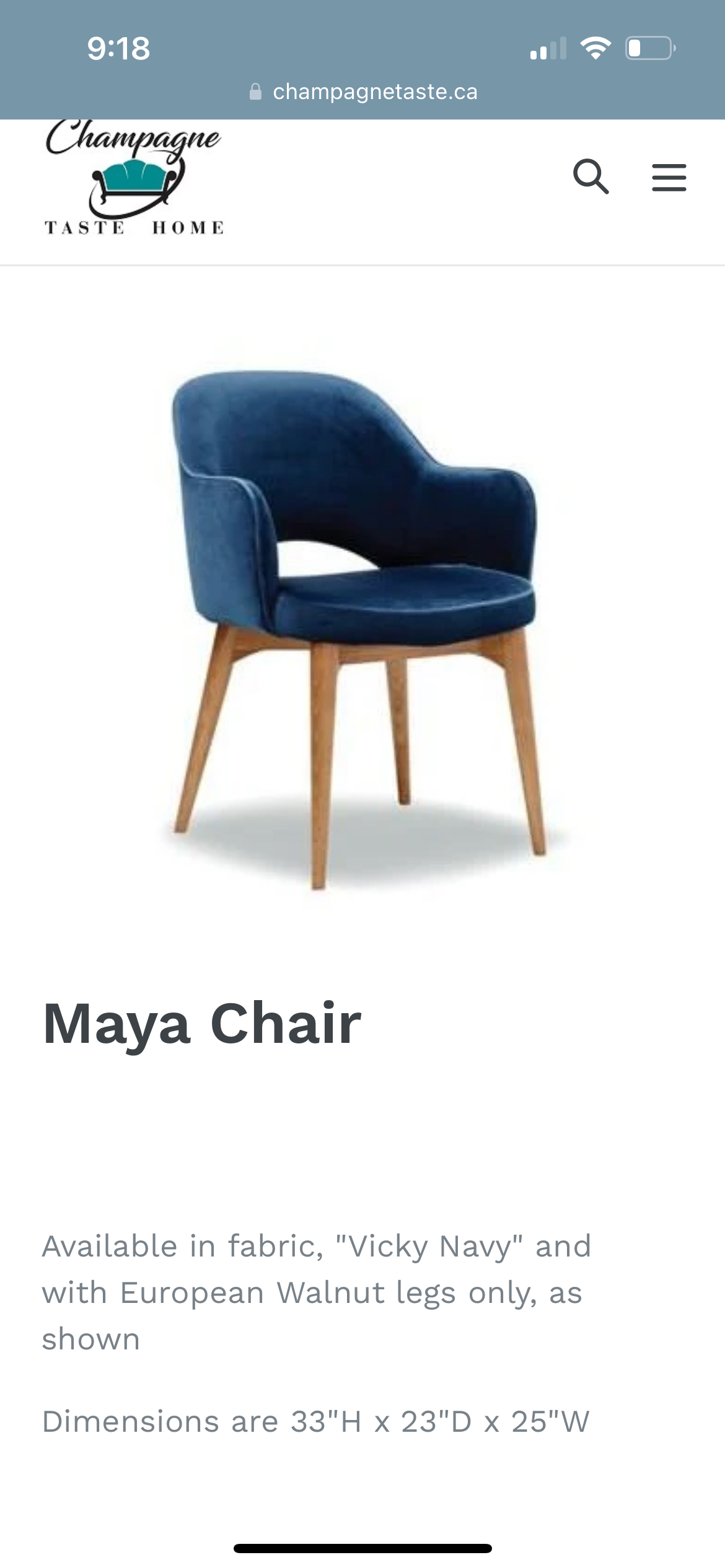 Set of 4 Blue velvet dining chairs - photo 5