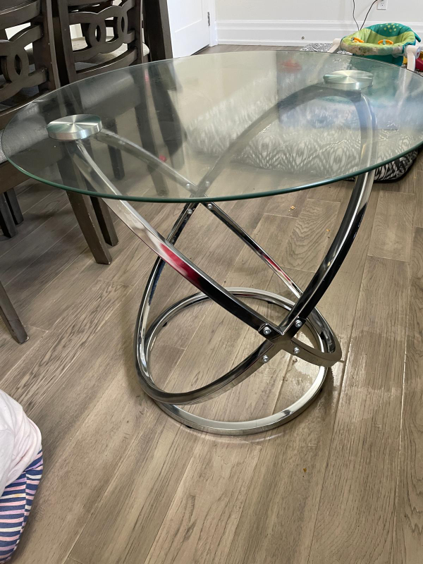 glass coffe table set - photo 2
