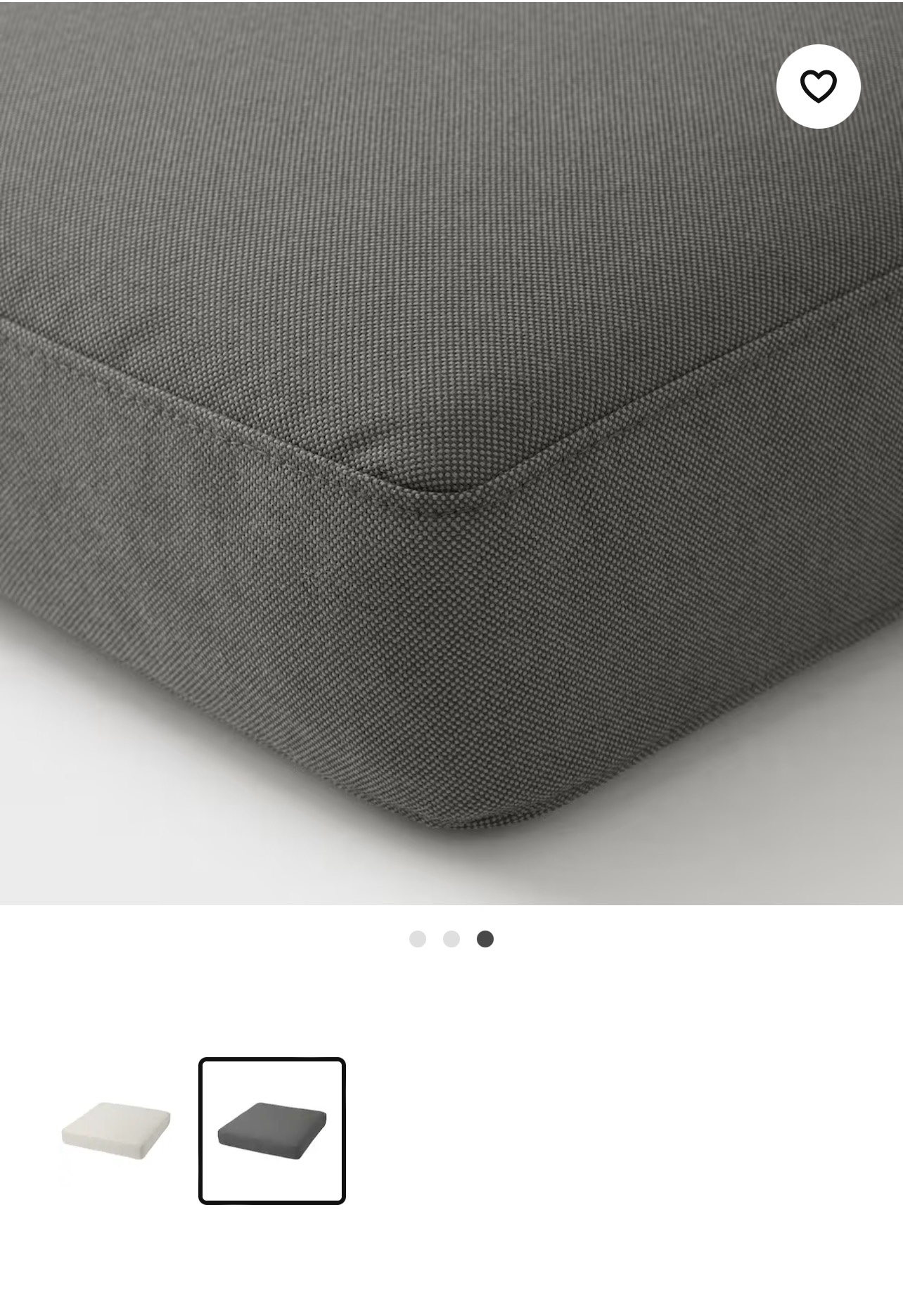 1 x Cover for seat pad, outdoor dark gray 🥕 image indicator(3)