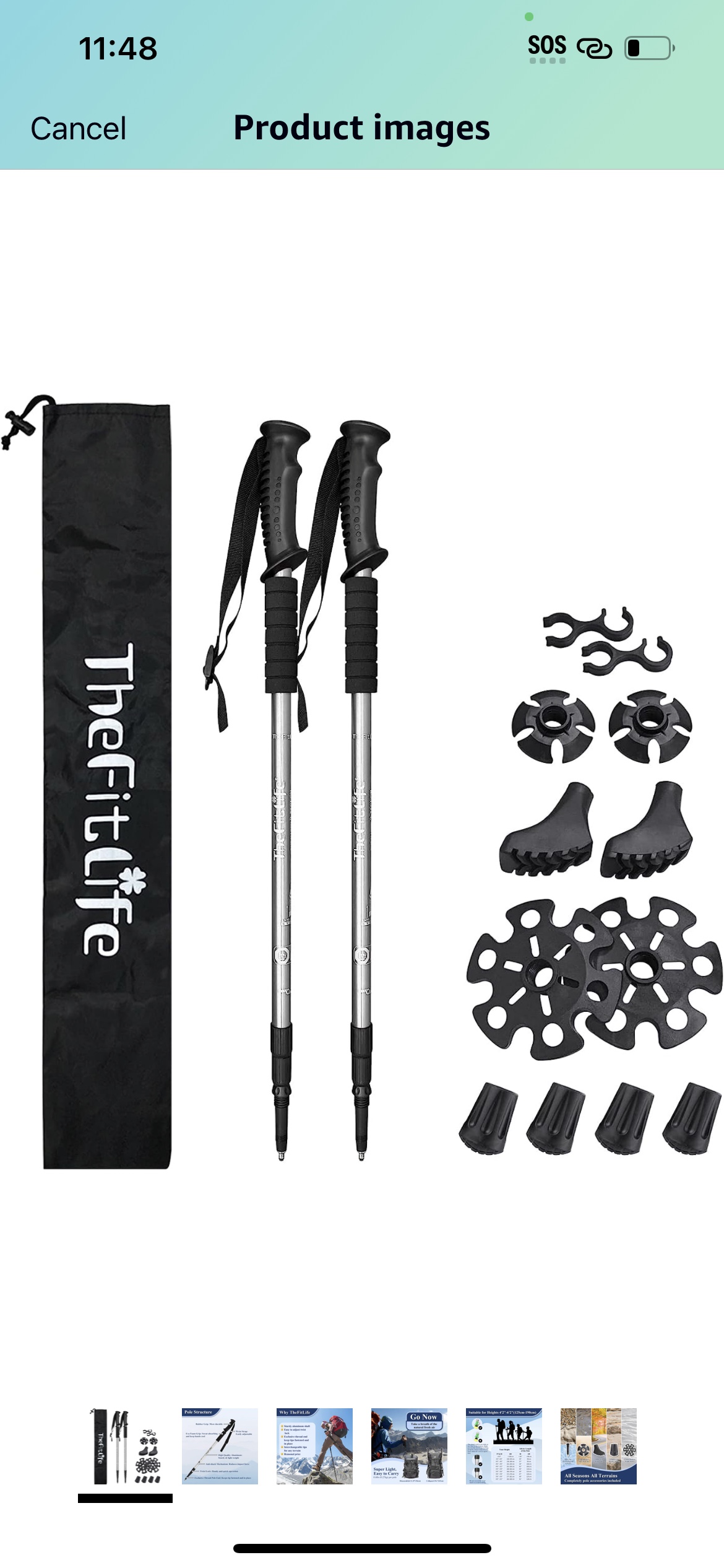 Walking trekking poles 2 #458 thumbnail