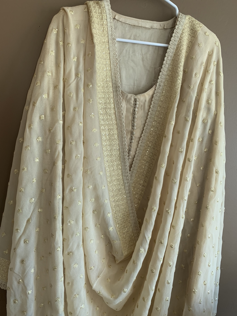 Beige full suit