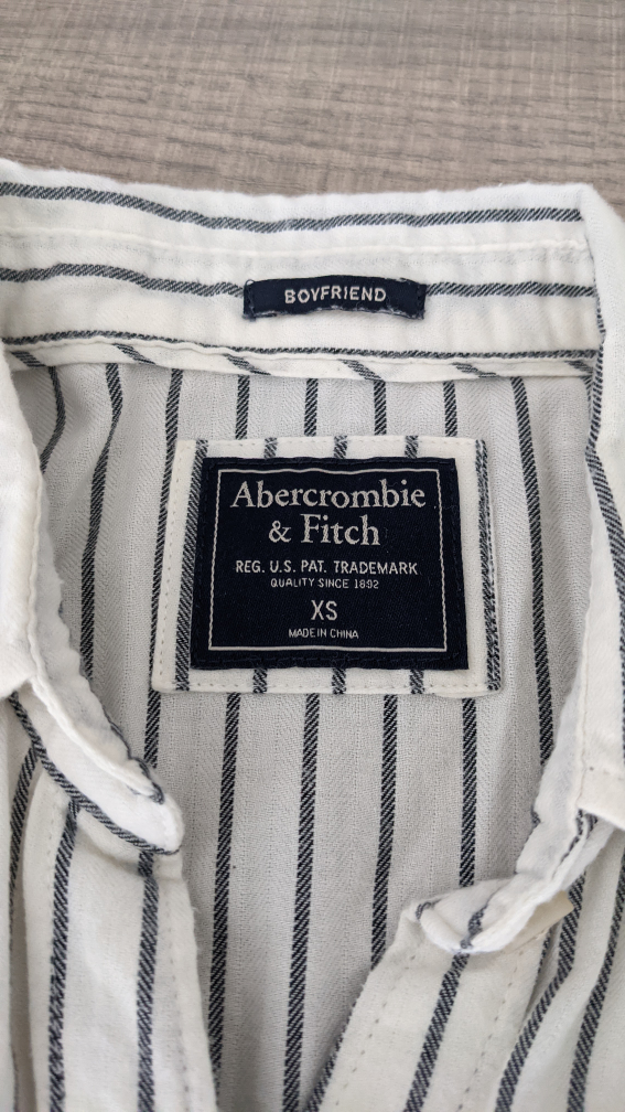 Abercrombie & Fitch striped boyfriend shirt - photo 4