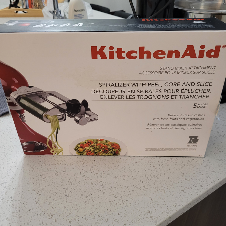 Kitchenaid Spiralizer, core and peeling attachments - photo 2