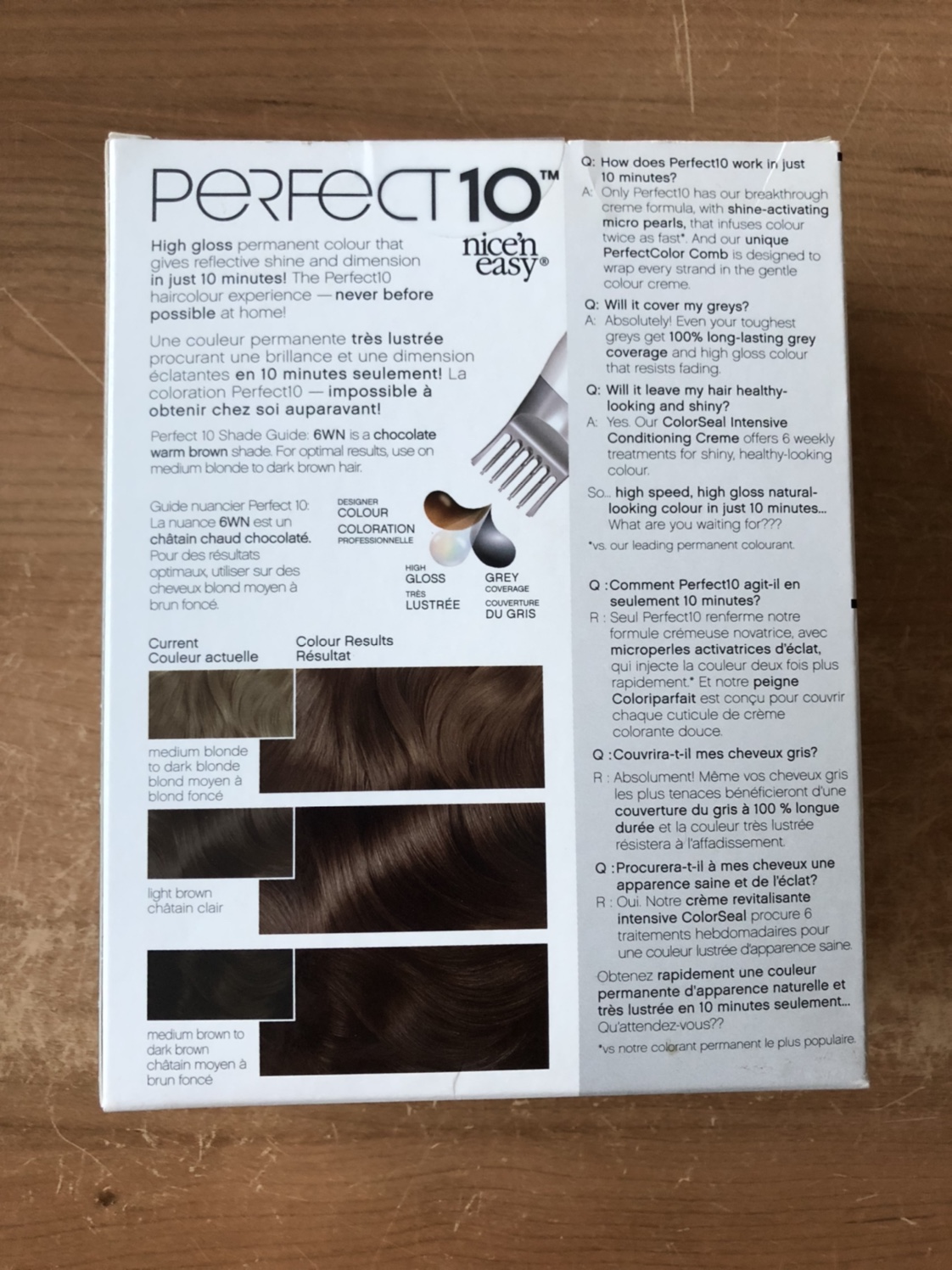 Clairol Hair Dye light chocolate brown Perfect 10 - photo 2