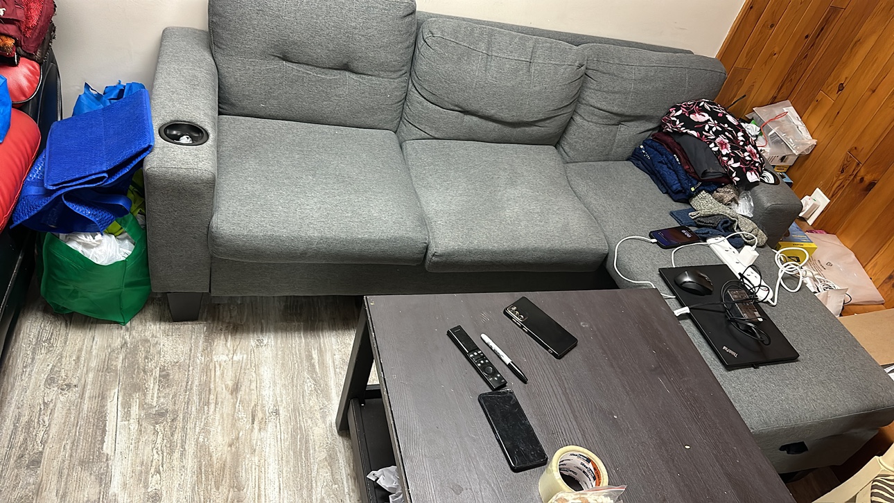 Grey sectional sofa - photo 2