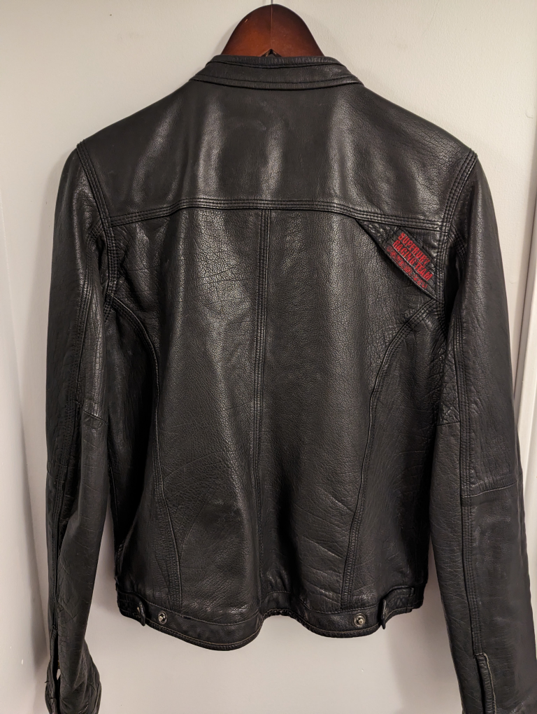 Superdry Leather Jacket Speed-Sport Medium ( U.S. Small ) image indicator(4)