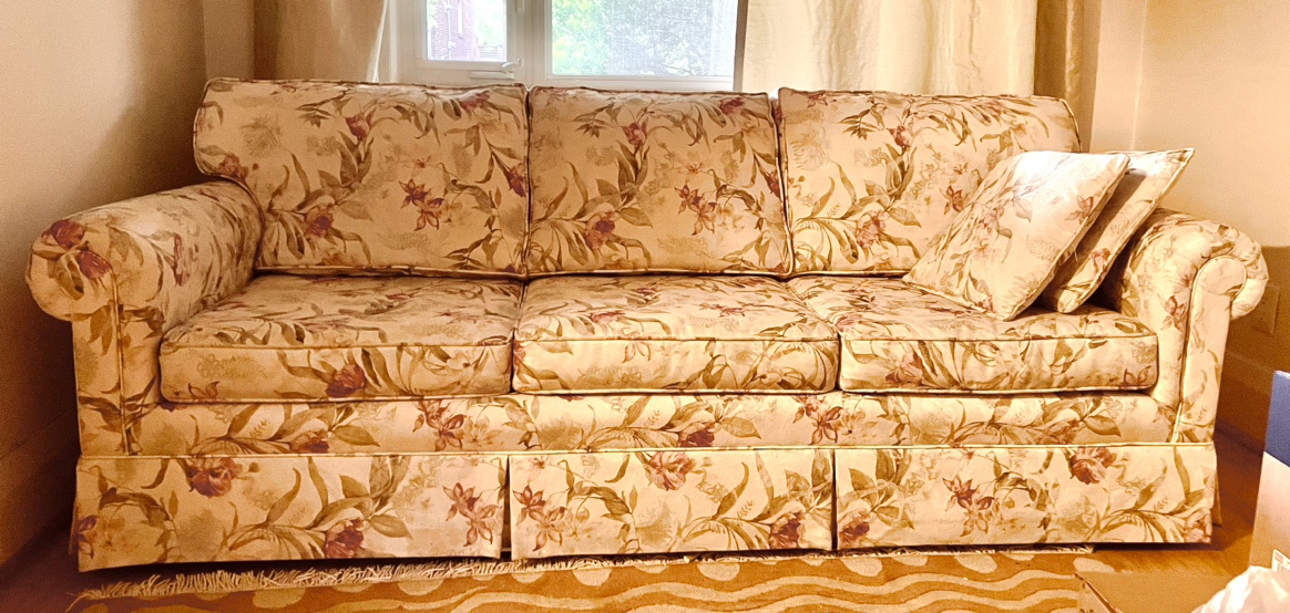 Sofa flower pattern
