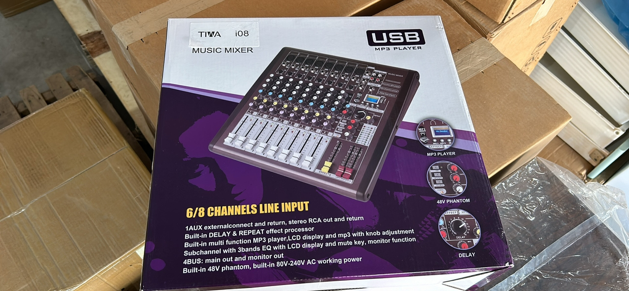 8 channels DJ mixer professional mixing console - photo 5