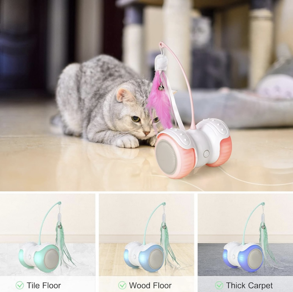 Automatic Cat Toys Interactive Cat Feather Toys, image indicator(4)