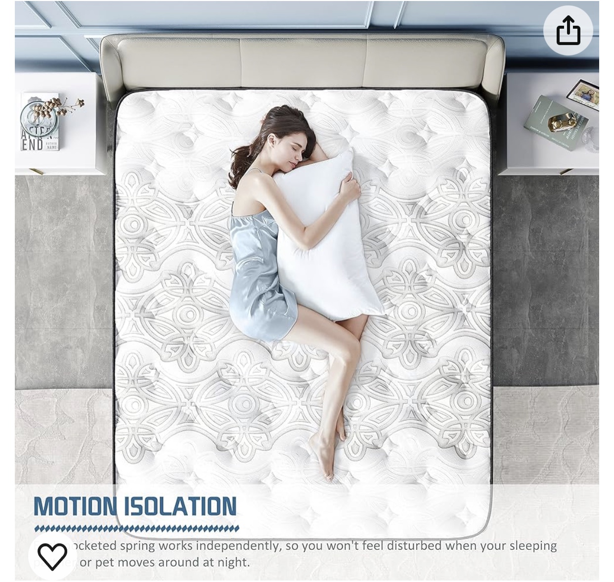 Queen Mattresses Crystli 12 inch Memory Foam