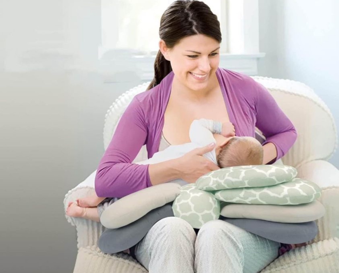 Gently Used Multi-Function Breast Feeding Nursing Pillow image indicator(5)