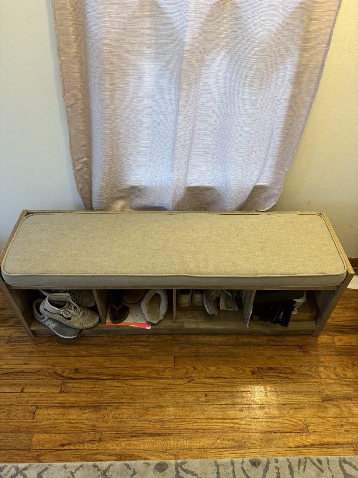 Hallway bench with storage - photo 2