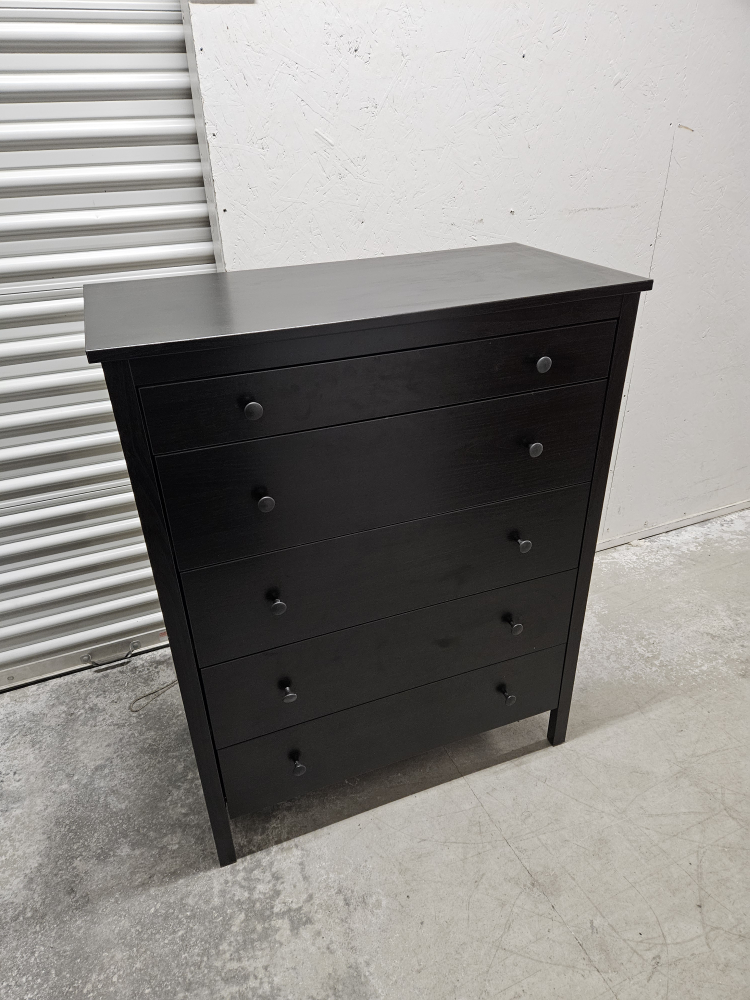 Ikea Dark Brown Tall Boy Dresser