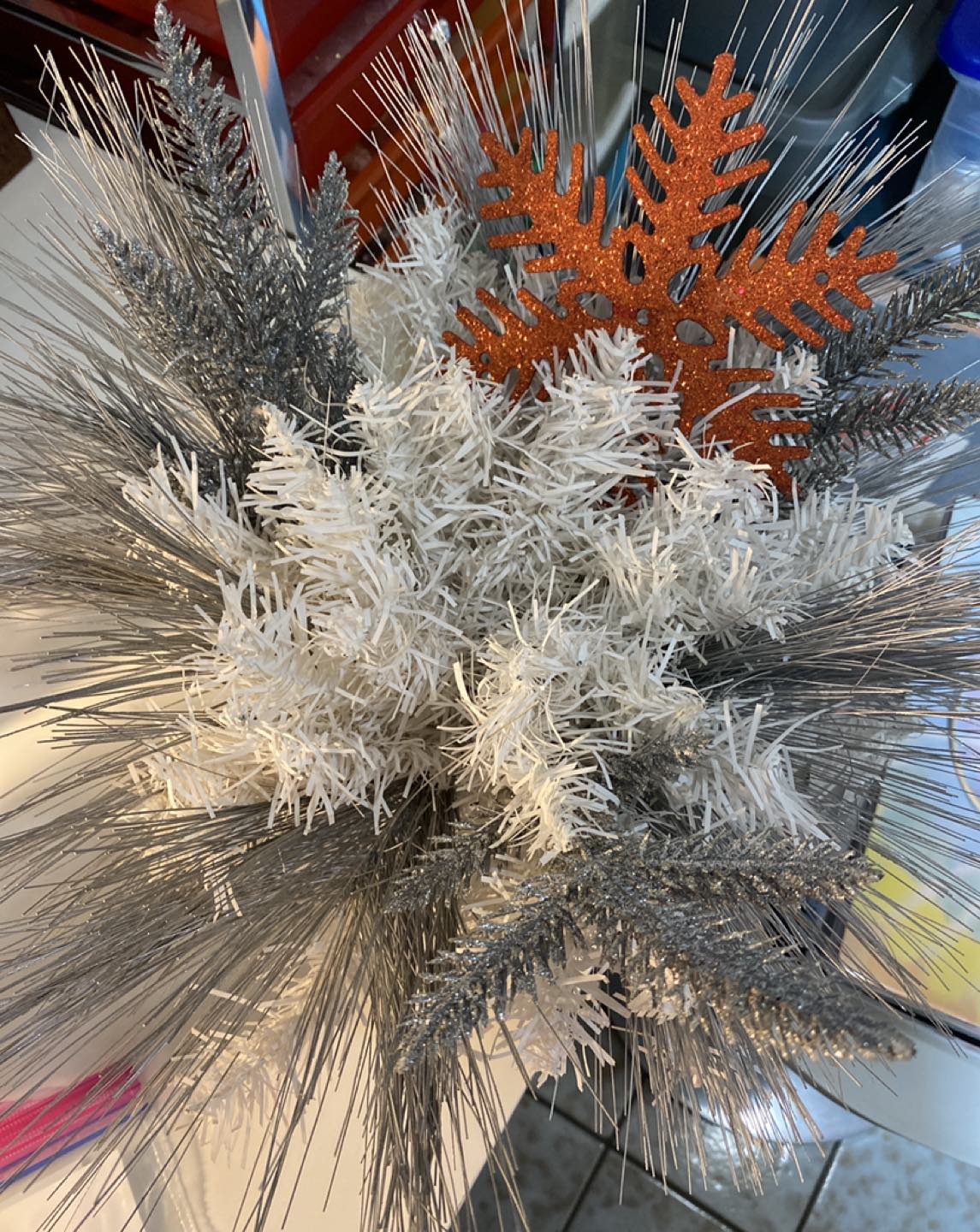#freecycle christmas planter