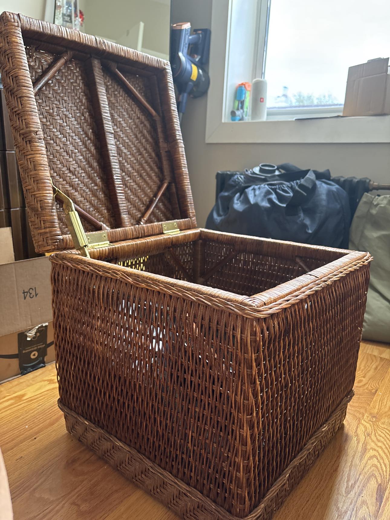 Wicker ottoman - photo 3