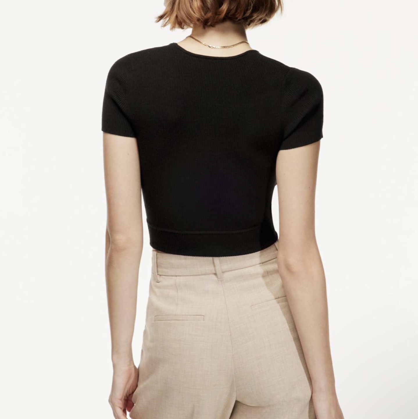 NEW Wilfred All-Tied Up ribbed sweater XS image indicator(3)