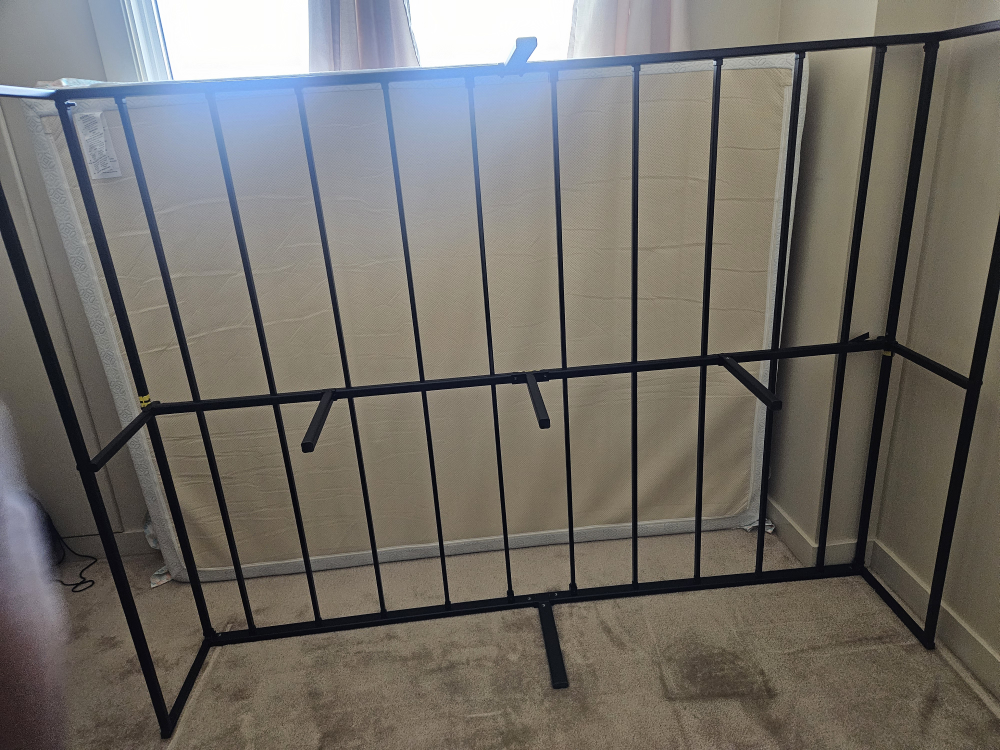 queen bed frame and mattress - photo 4