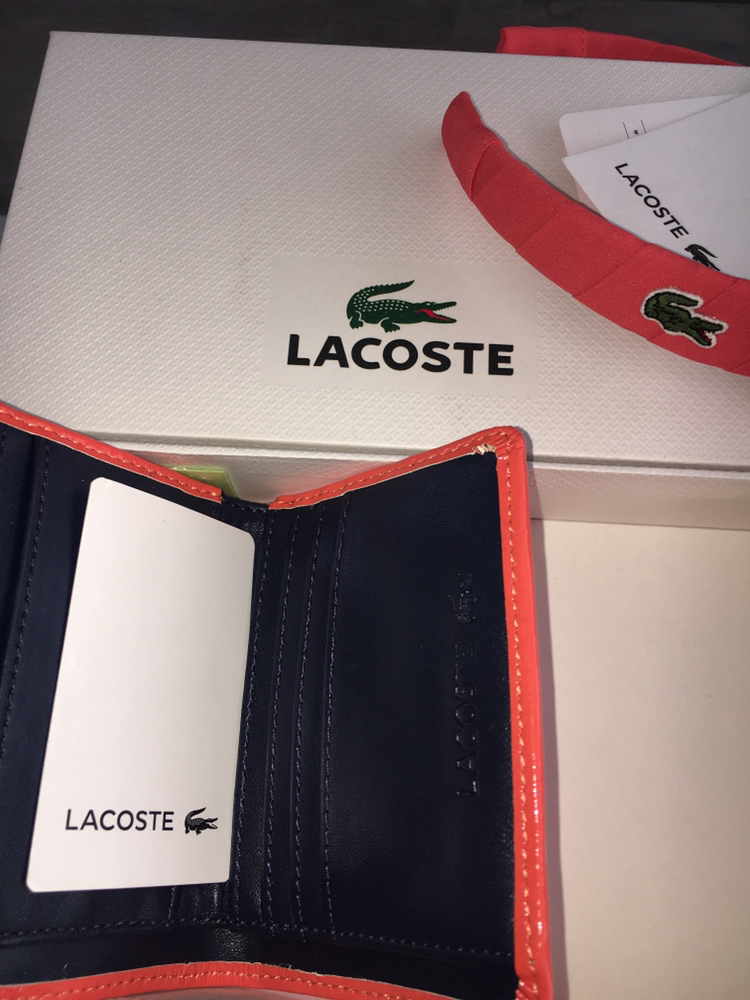 *NEW* LACOSTE Wallet/Card Holder + Headband Set image indicator(4)