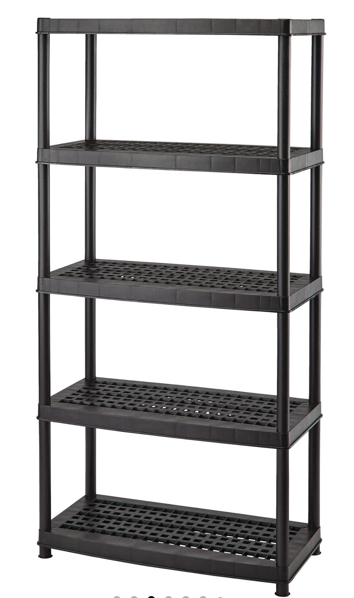 5-shelf resin Storage shelves (4 avail) - pick up Wed afternoon image indicator(5)