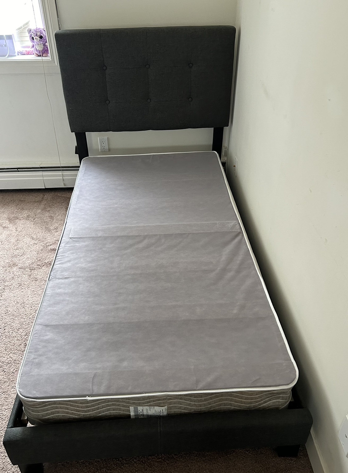 twin bed frame + spring box - MUST SELL - photo 2