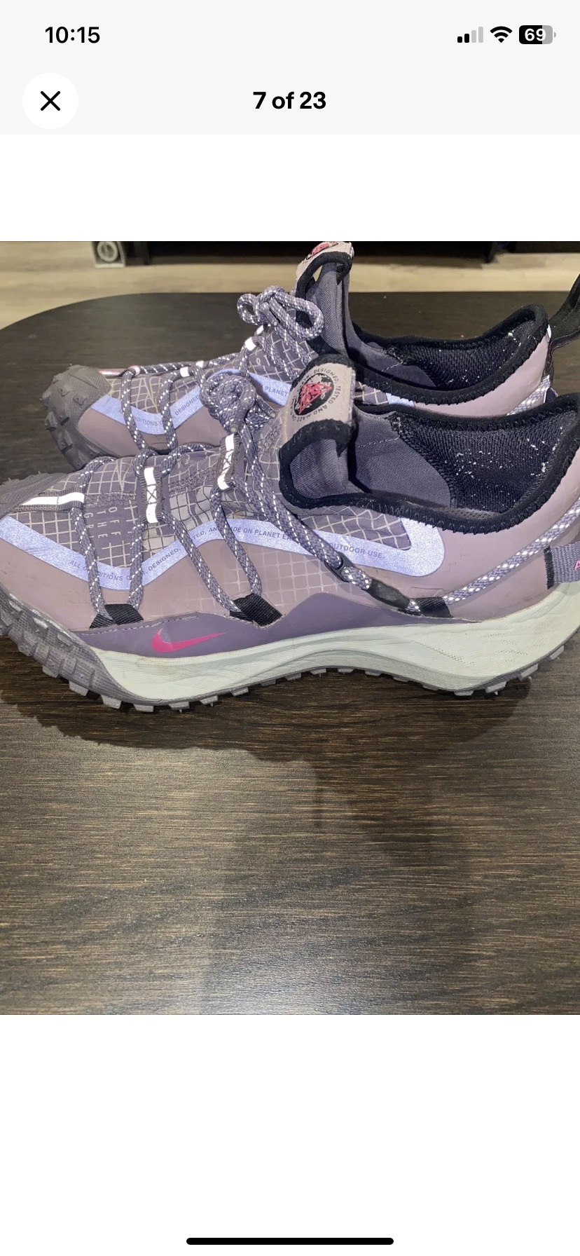 Nike ACG Mountain Fly Low Canyon Purple M Size 7.5 DQ1979-500 image indicator(6)