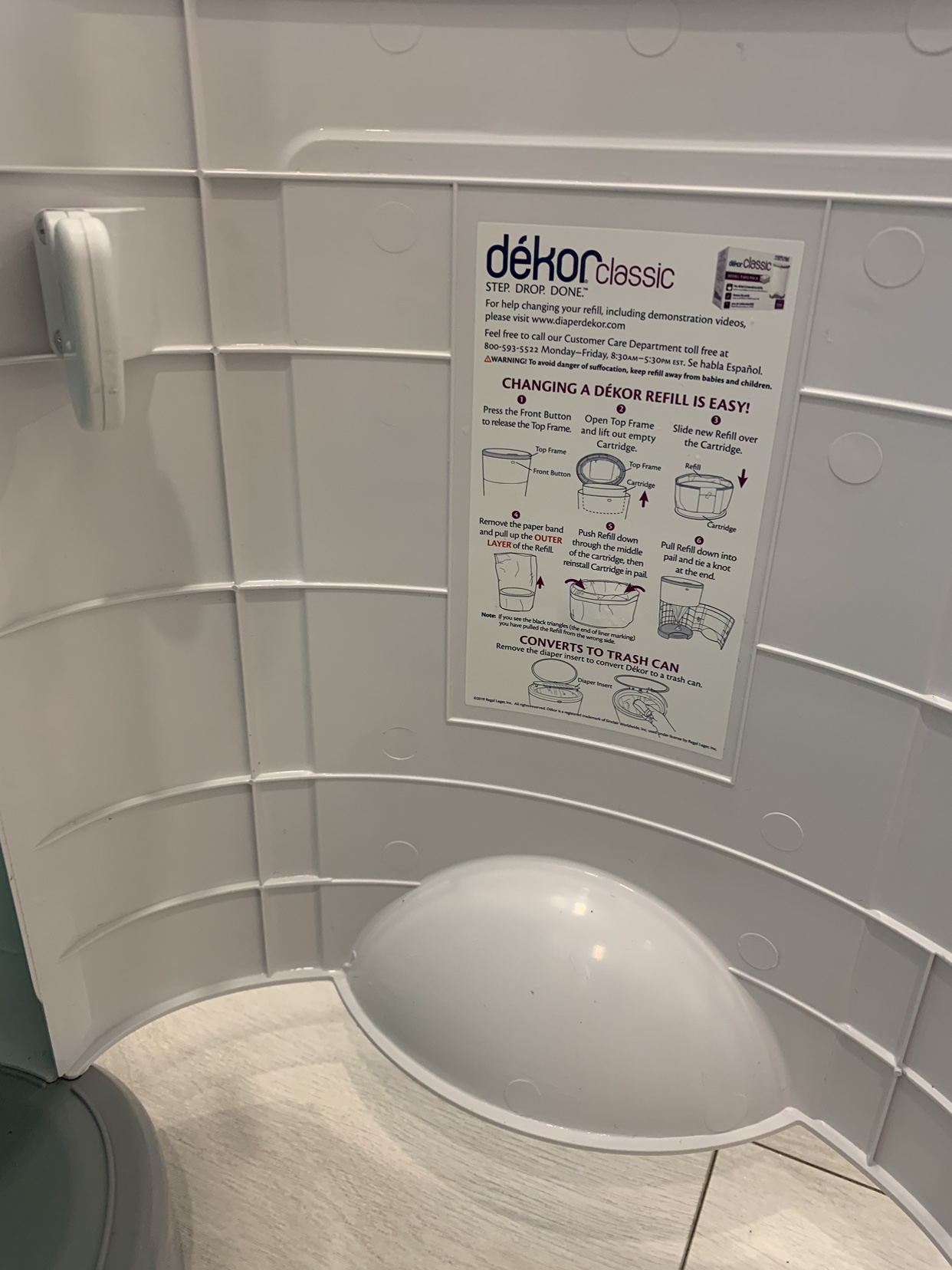 Dekor classic diaper pail - photo 5