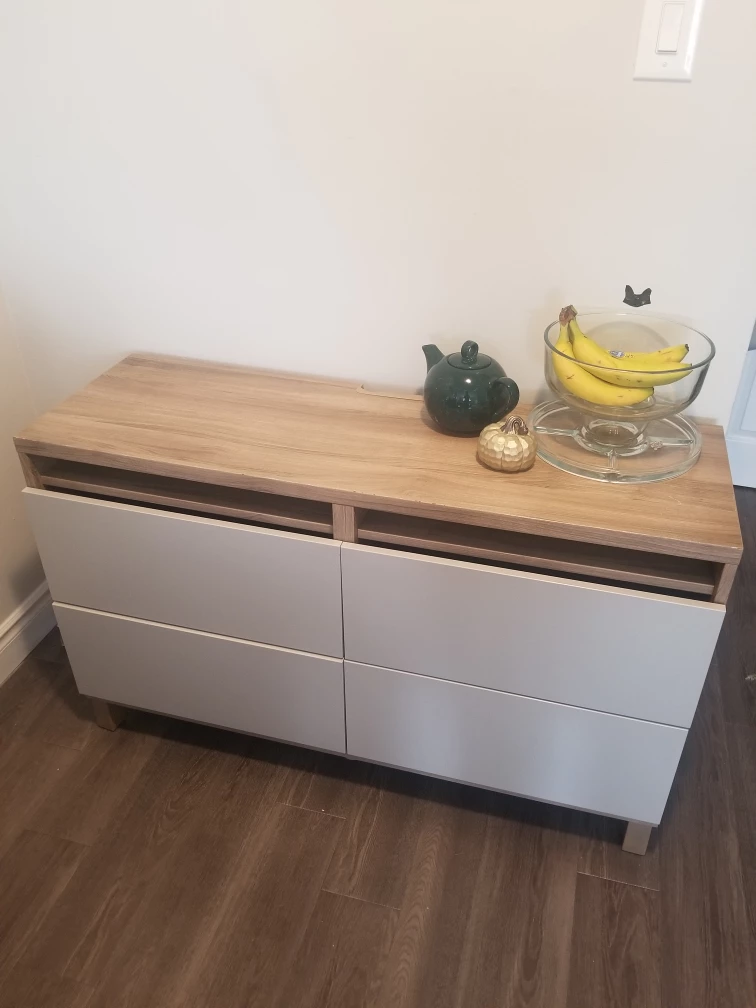 IKEA tv stand with 4 drawers