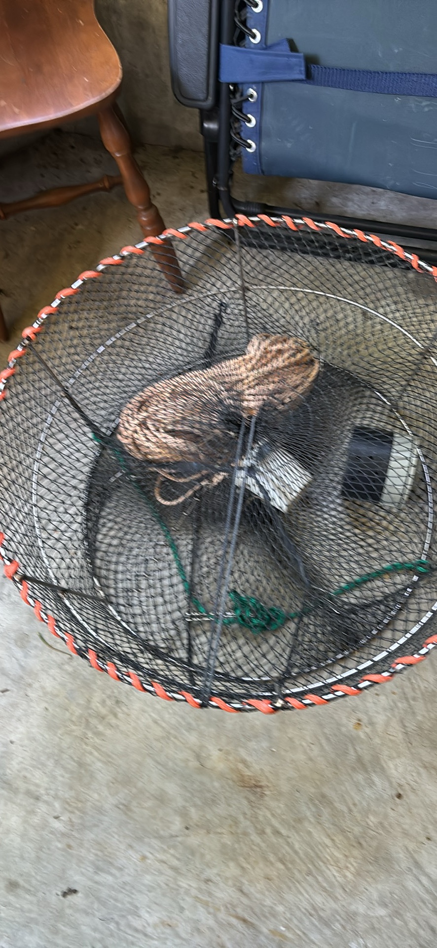 Shrimp & prawn trap with rope and bait traps -Large 🥕 image indicator(3)