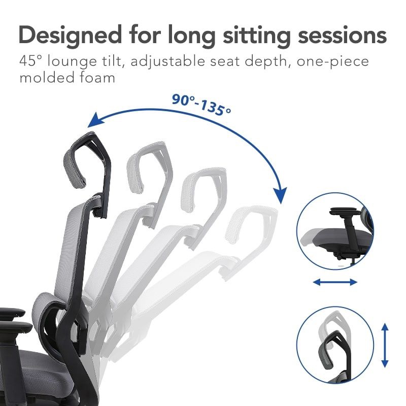 Unboxed Flexispot Soutien Ergonomic Office Chair OC10G - photo 5