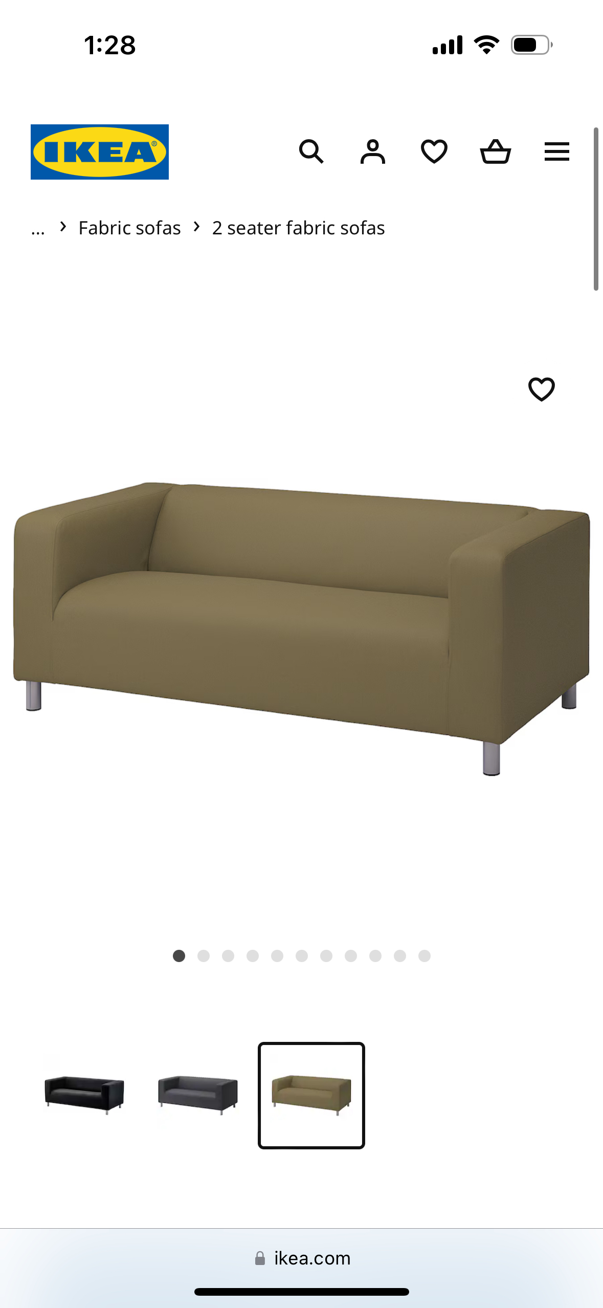 IKEA Loveseat/Sofa (KLIPPAN) thumbnail