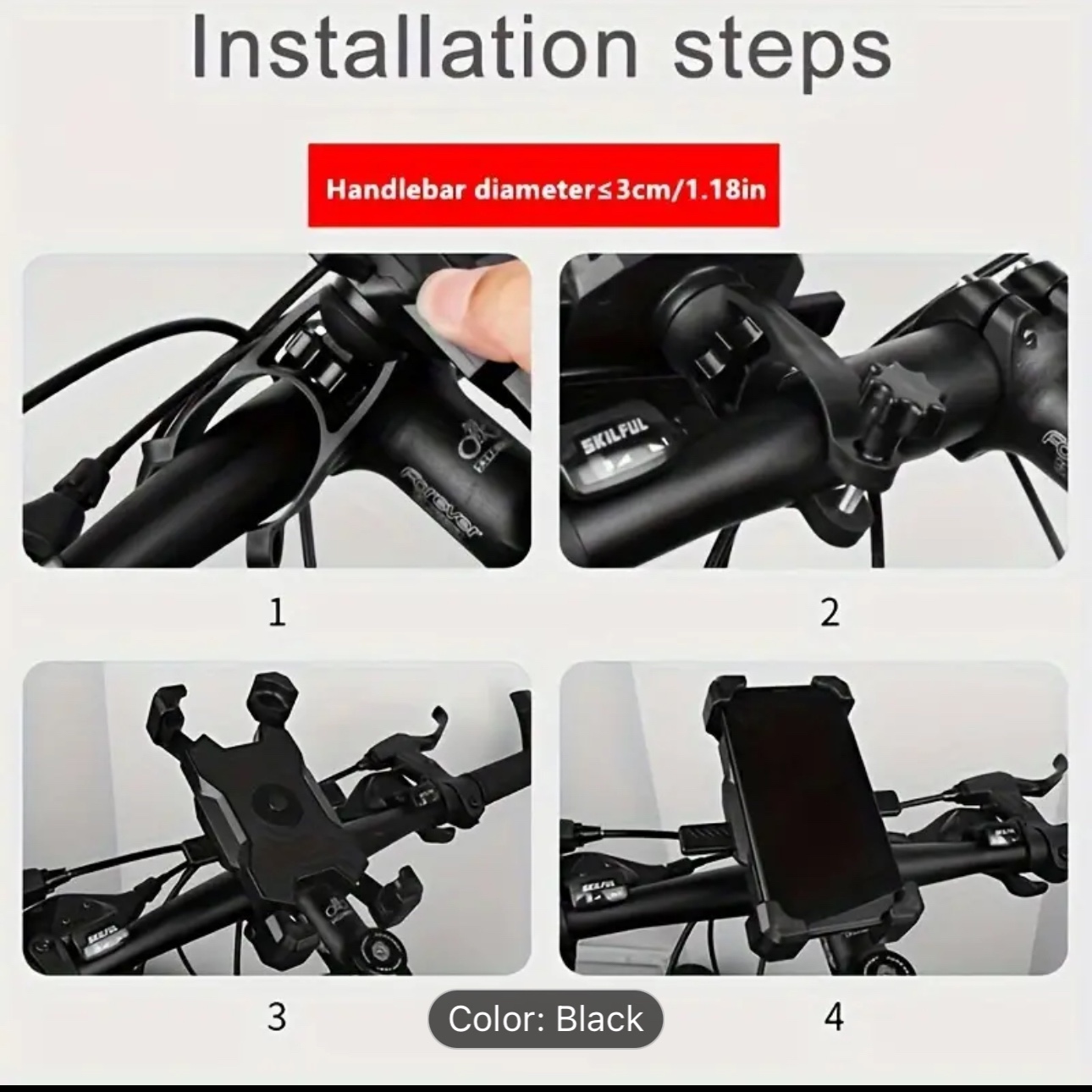 Bike phone holder 🧡 image indicator(4)