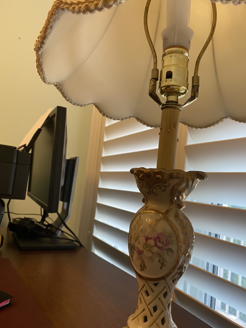 Vintage hand painted lamp image indicator(2)