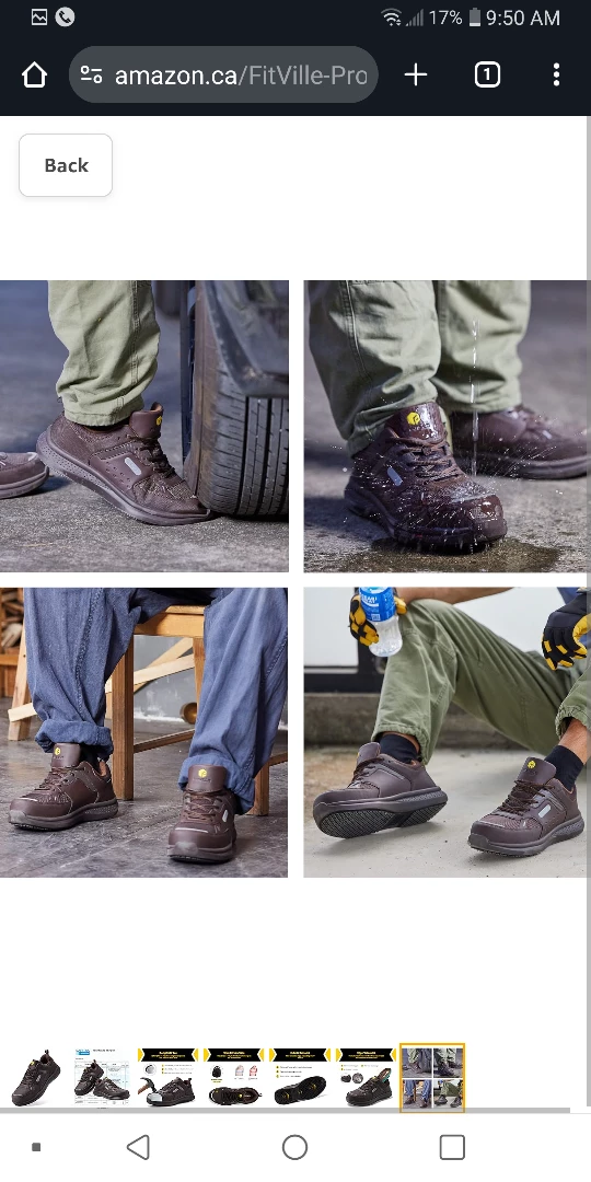 NEW !  Safety Work Shoes 'steele toed' image indicator(6)