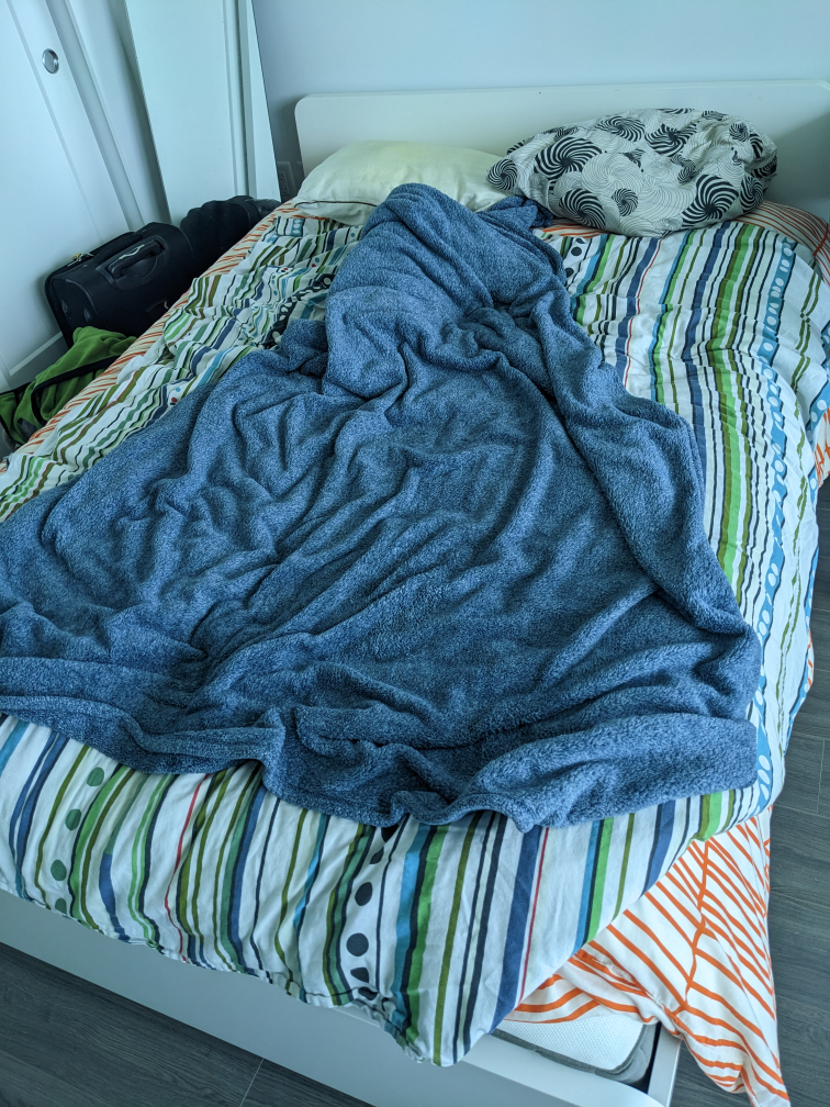 FULL size mattress and bed frame, IKEA Haugsvar hybrid