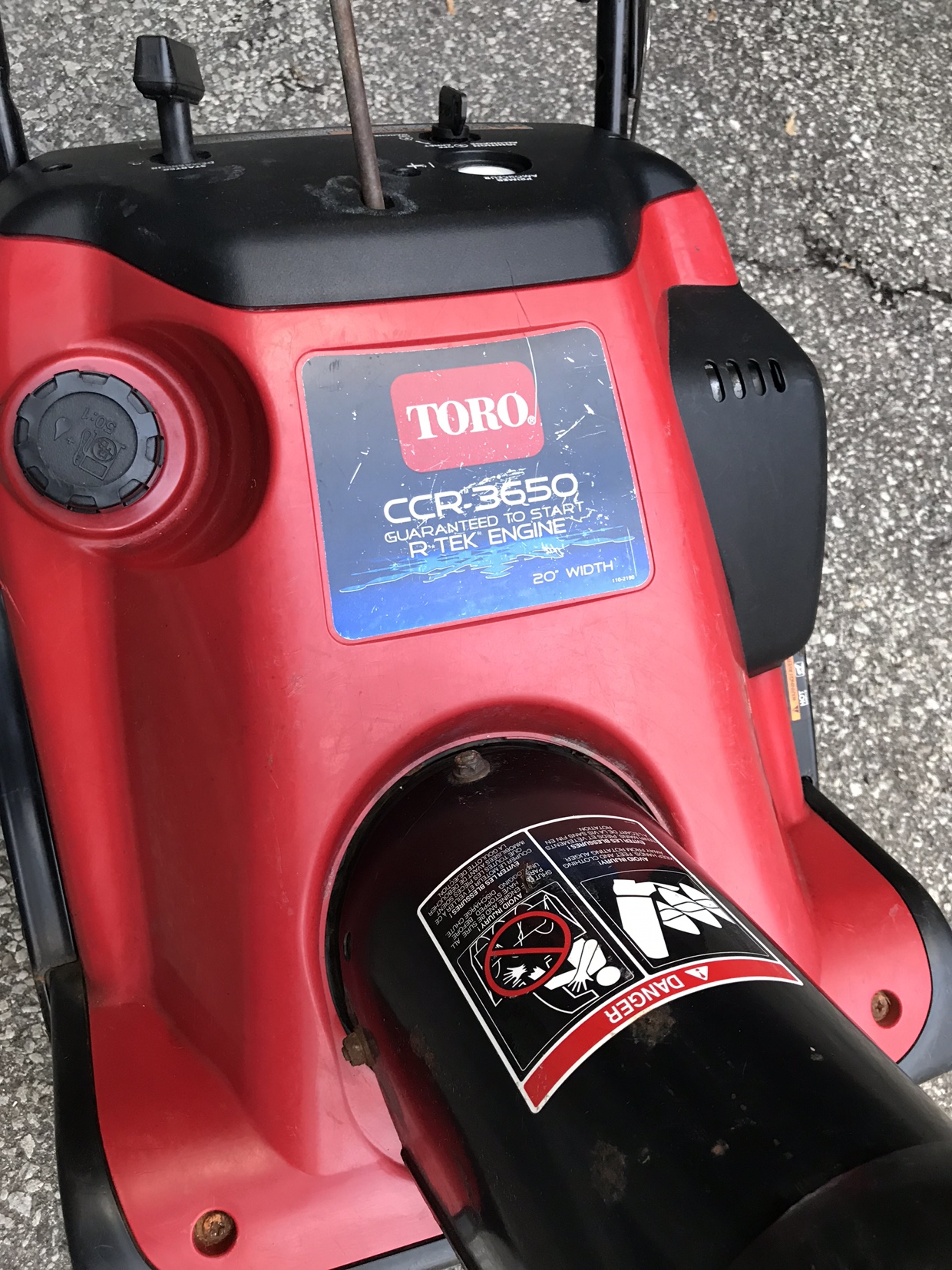 SnowBlower TORO CCR-3650 20’ - photo 2