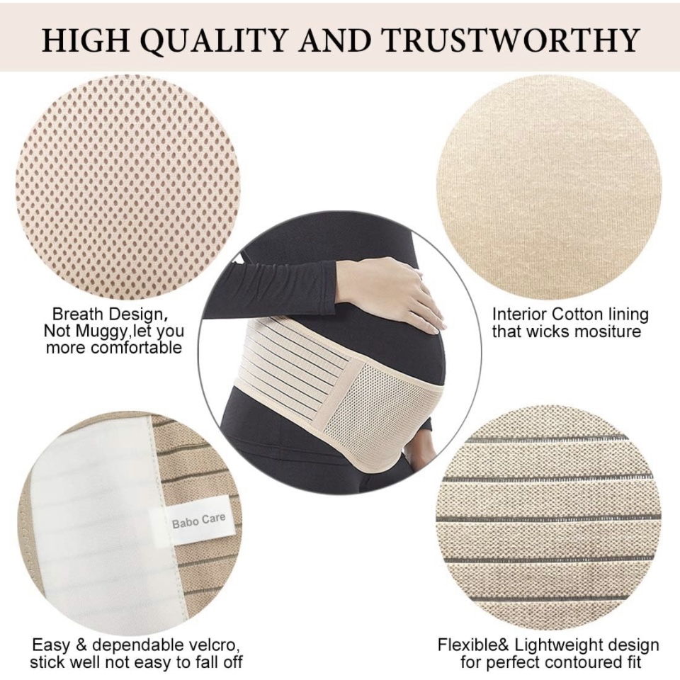 Maternity Belt, Elastic Pregnancy Belly Support Band image indicator(5)