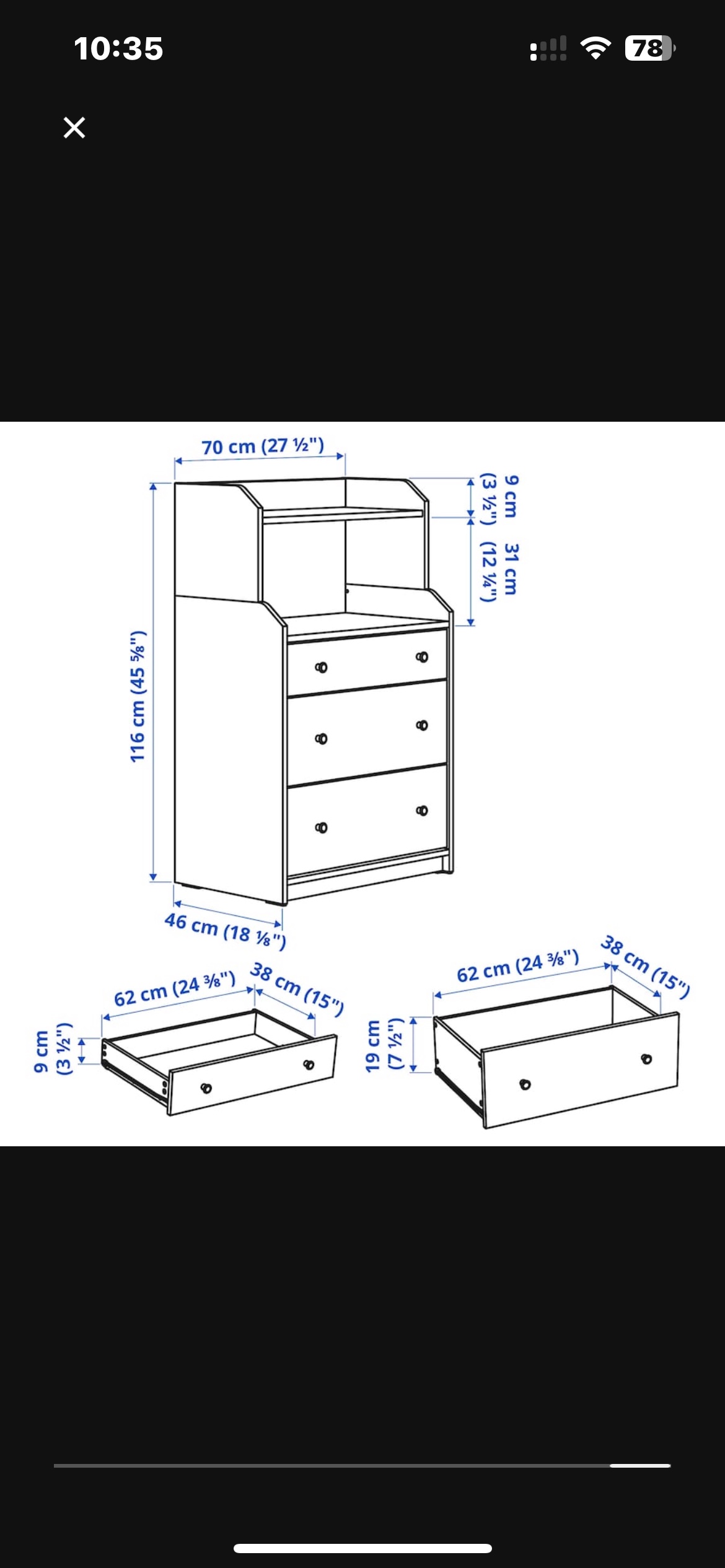 IKEA Hauga Dresser - photo 2