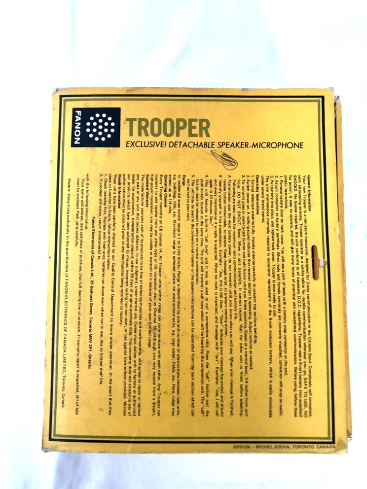 Fanon Trooper Walkie Talkies Collectable , RARE image indicator(8)