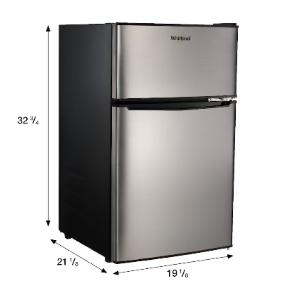 Whirlpool, mini fridge and freezer 🥕