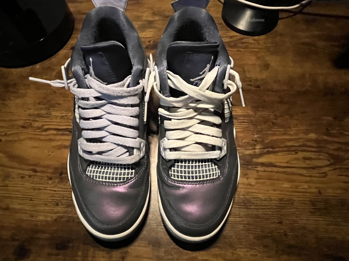 Nike Jordan 4 Retro Monsoon Blue/ Purple/ White - photo 3