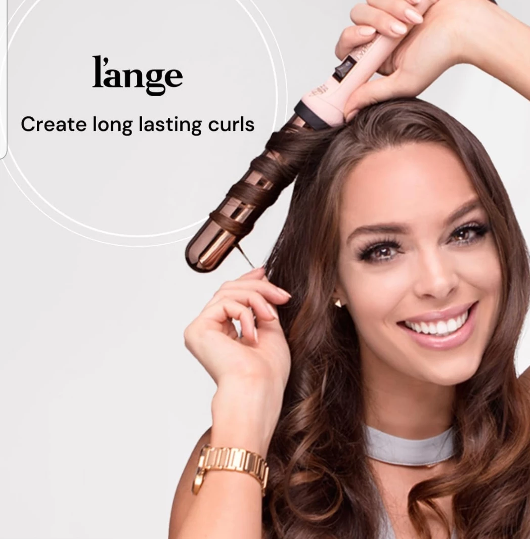 L'ANGE HAIR Ondulé Ceramic Curling Wand 1.25 Inch w/ Heat Glove image indicator(5)