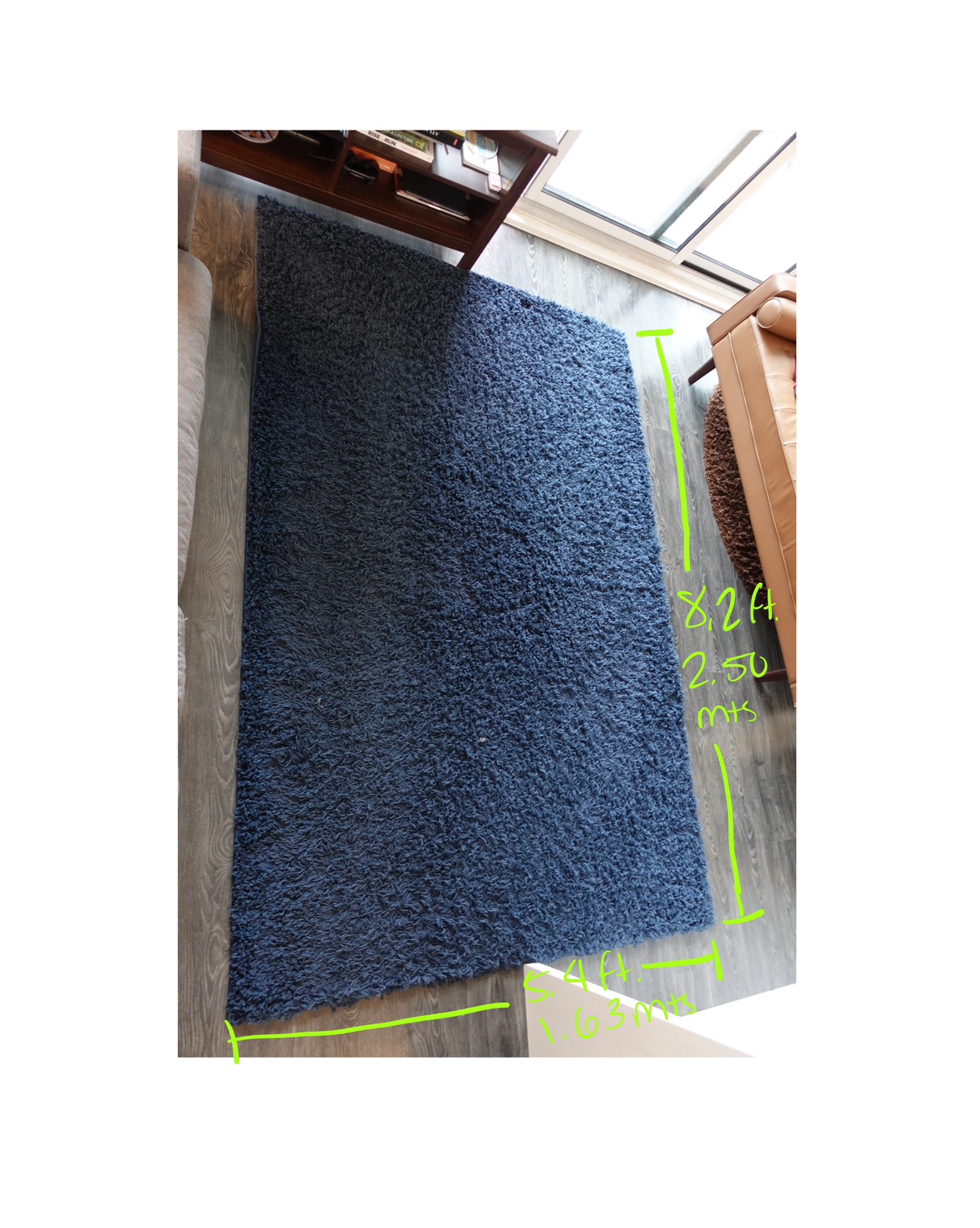 Blue Shag Rug- Moving Out Sale! - photo 5