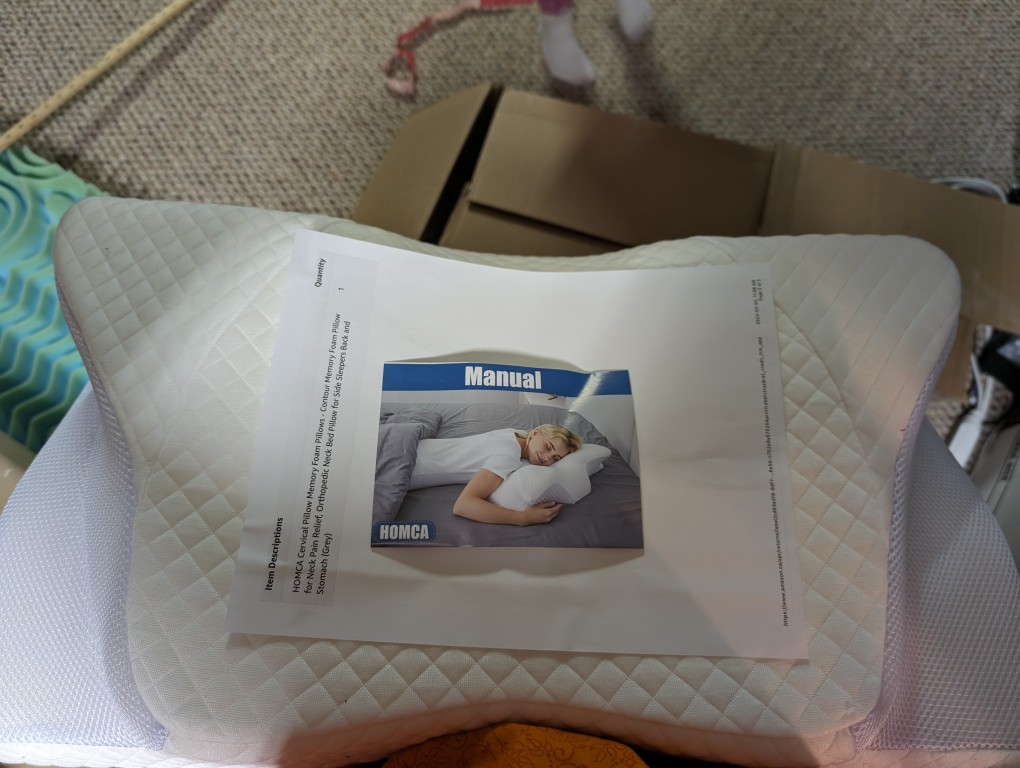 HOMCA Pillow 29 inches long and 16 inches wide thumbnail