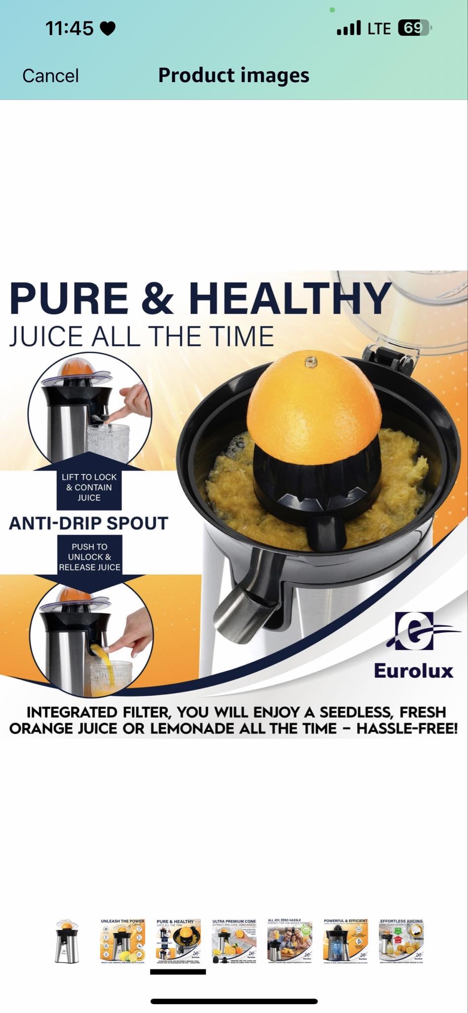 Electric citrus juicer #475 - photo 2