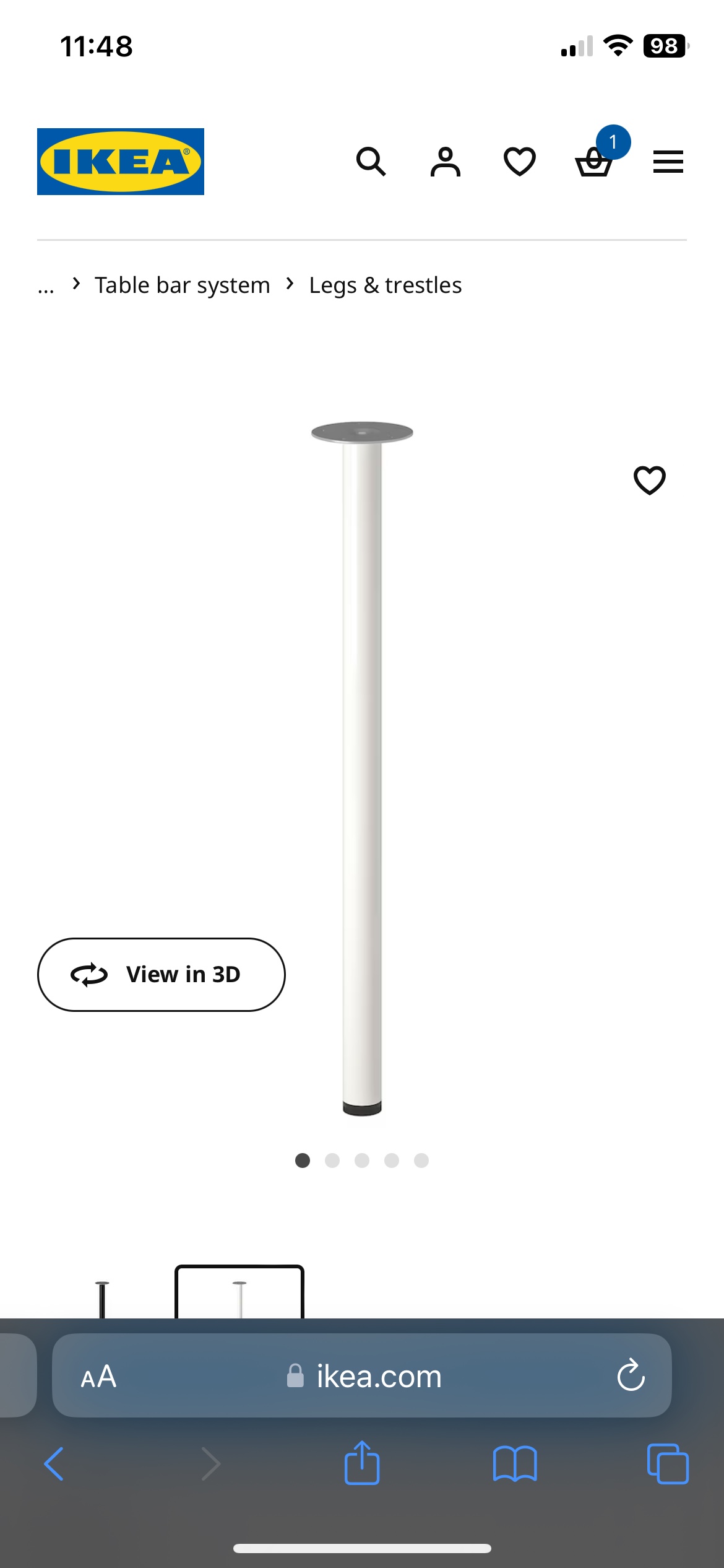 Ikea adils legs (set of 4) - photo 2