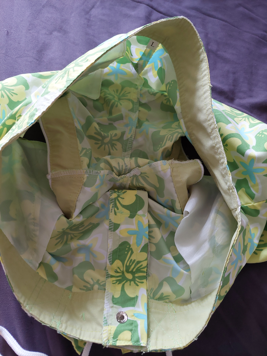 Beach swimming shorts bottoms green floral pattern - photo 5